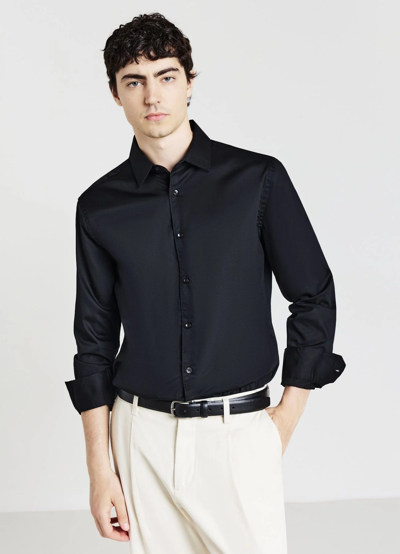 Camicia tessuto cotone operato