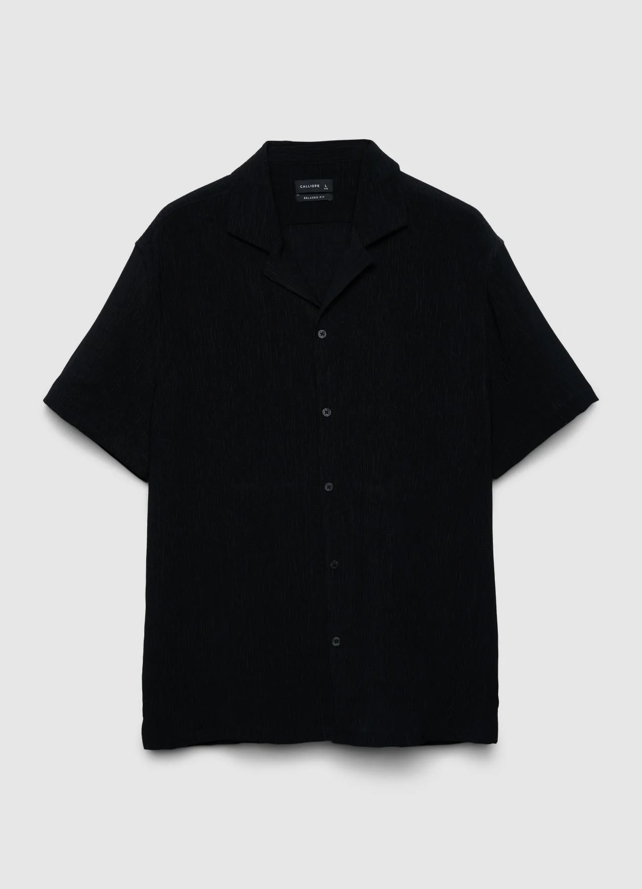 Camicia tinta unita con colletto bowling - Image 6