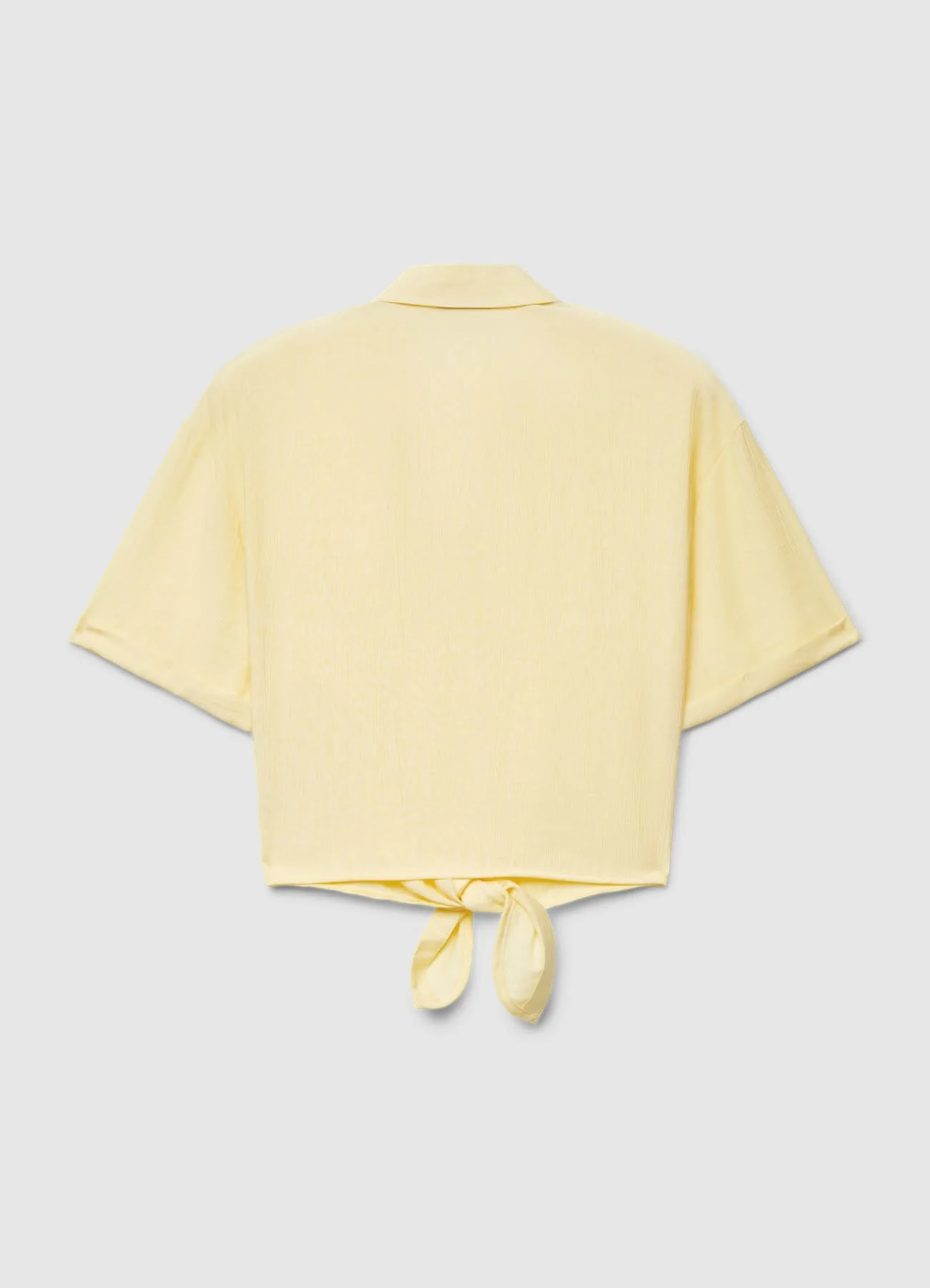 Camicia tinta unita con nodo - Image 6