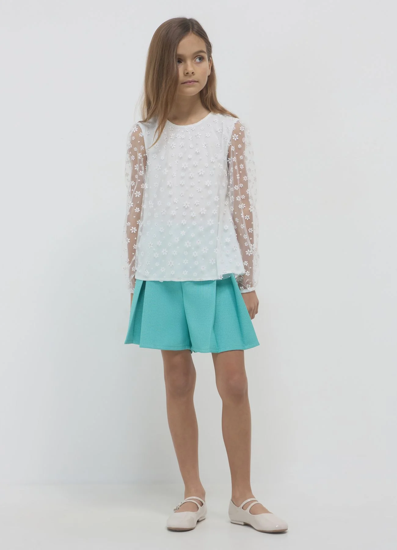 Camicia tulle con margherite - Image 4