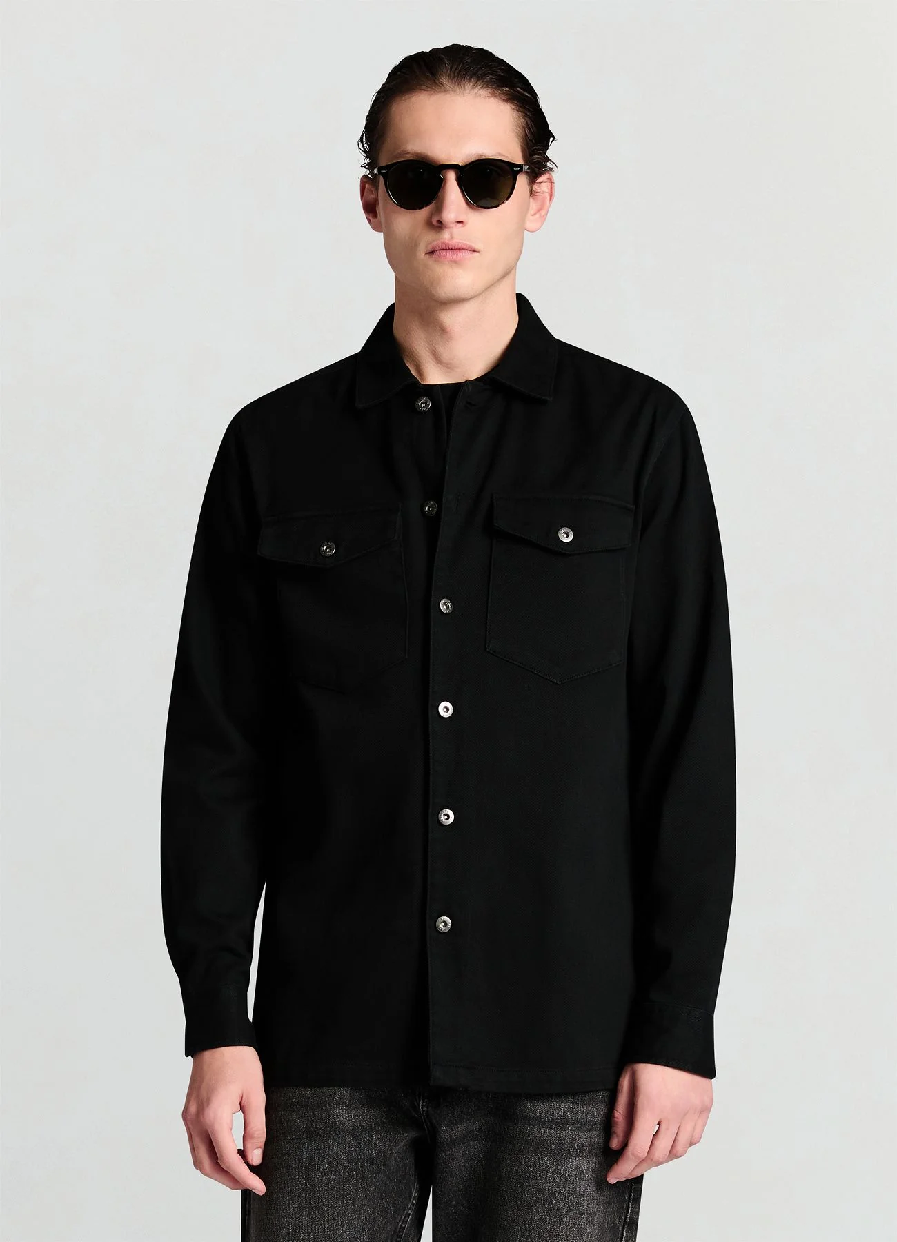 Camicia worker con tasche a pattina - Image 3