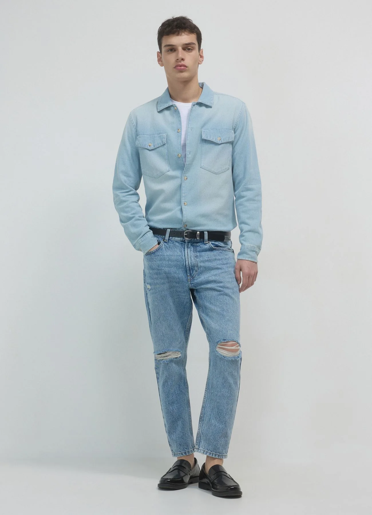 Camicia worker denim
