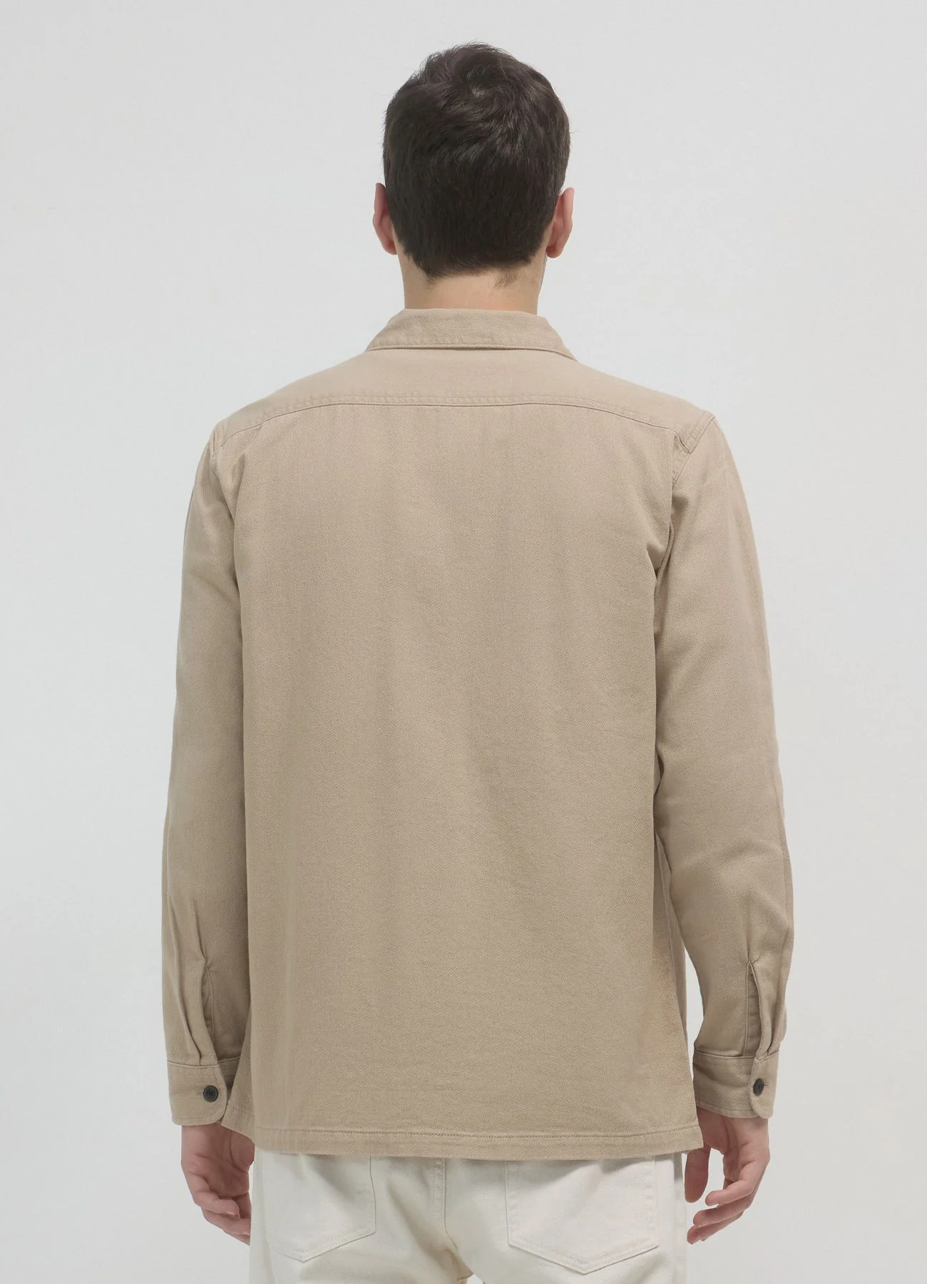 Camicia worker tinta unita