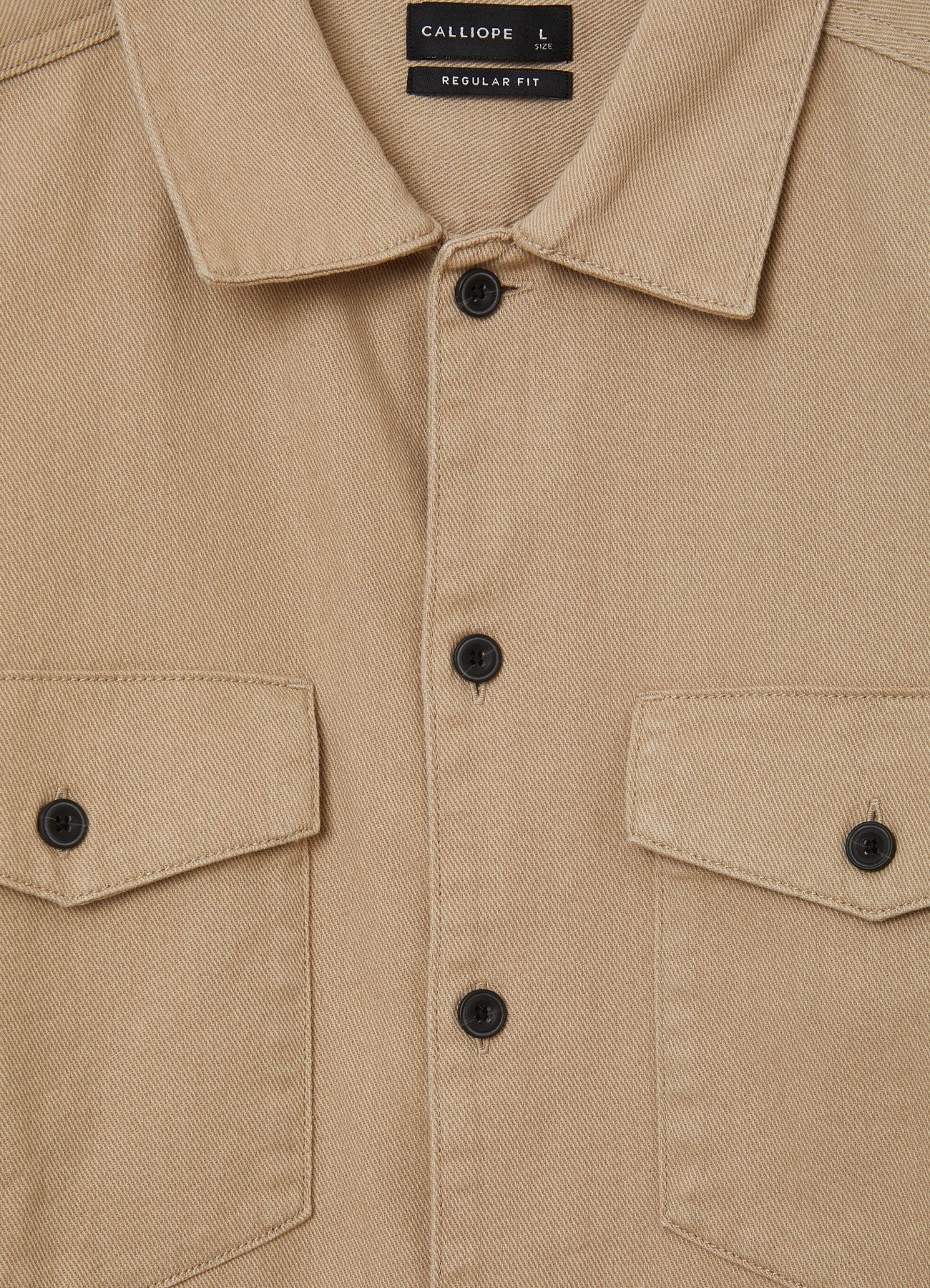 Camicia worker tinta unita - Image 5