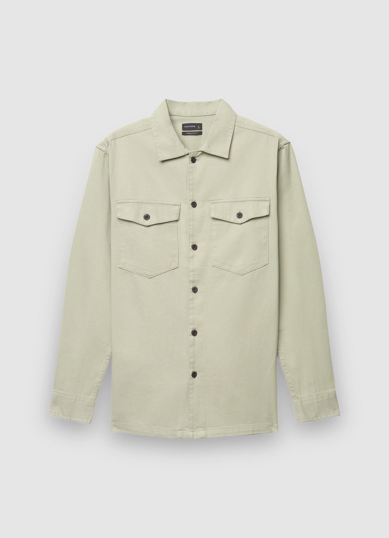 Camicia worker tinta unita - Image 6