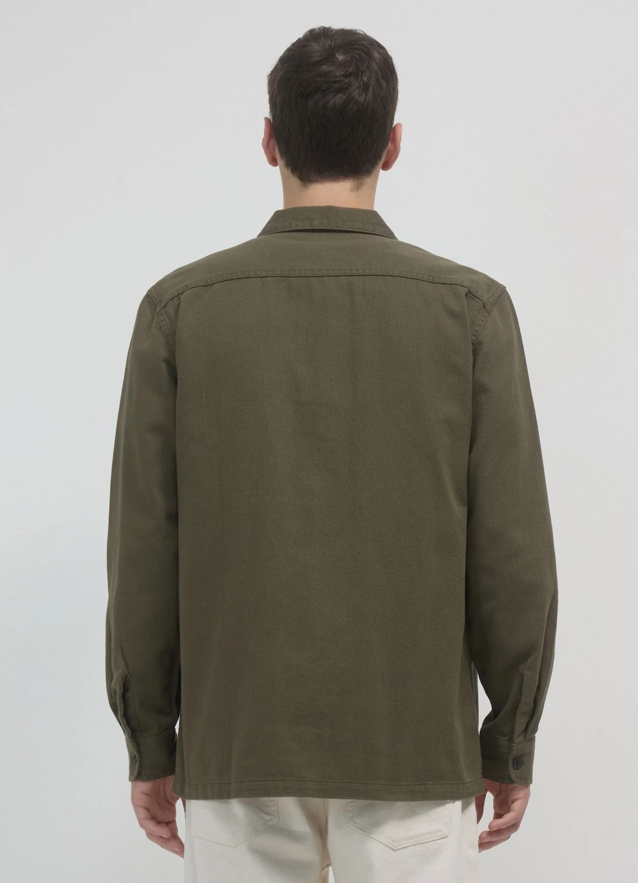 Camicia worker tinta unita - Image 2