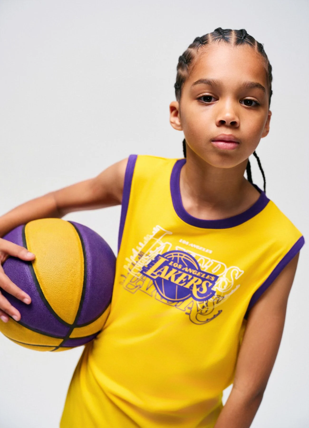 Canotta over con stampa Lakers - Image 4