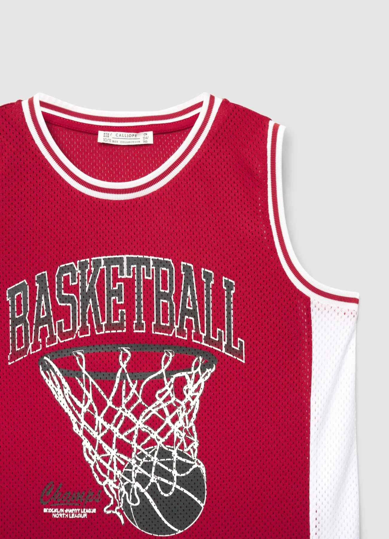 Canotta rete con stampa basketball