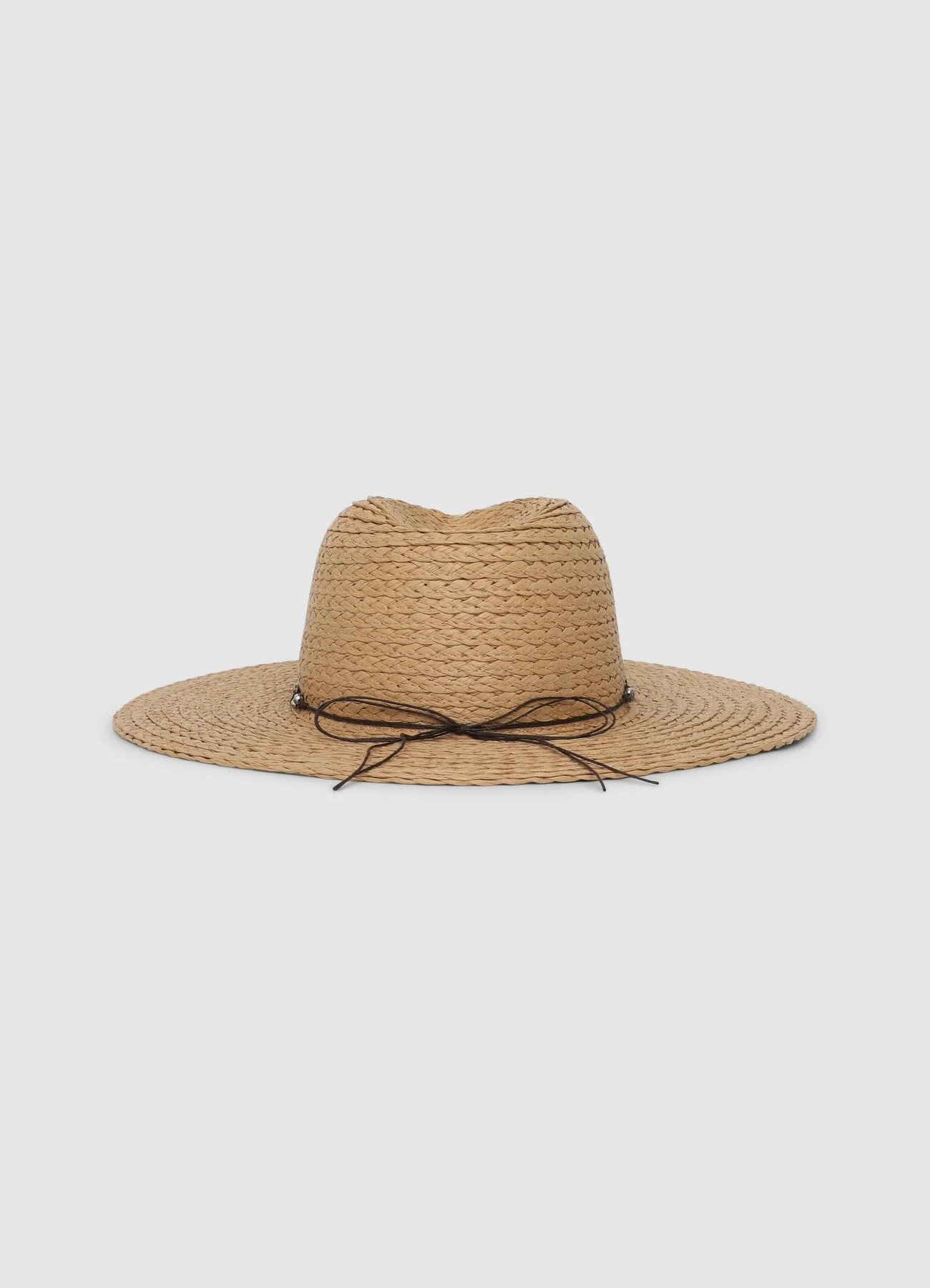 Cappello a tesa larga in simil paglia