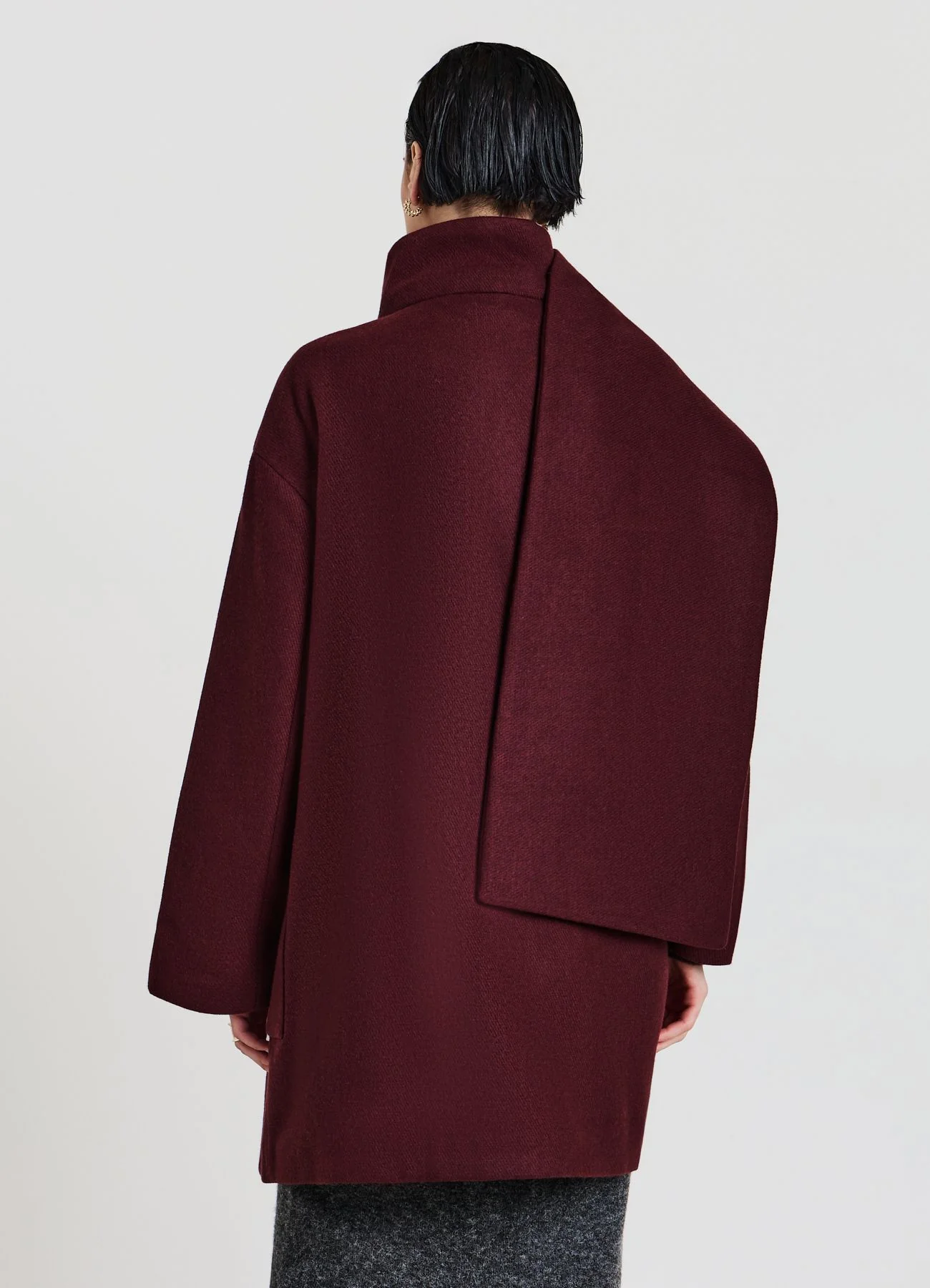 Cappotto con sciarpa integrata - Image 3