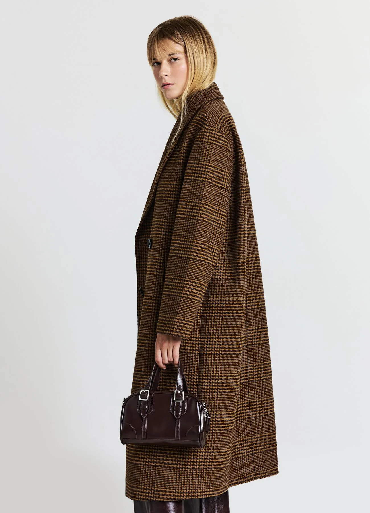 Cappotto doppiopetto a quadri - Image 5