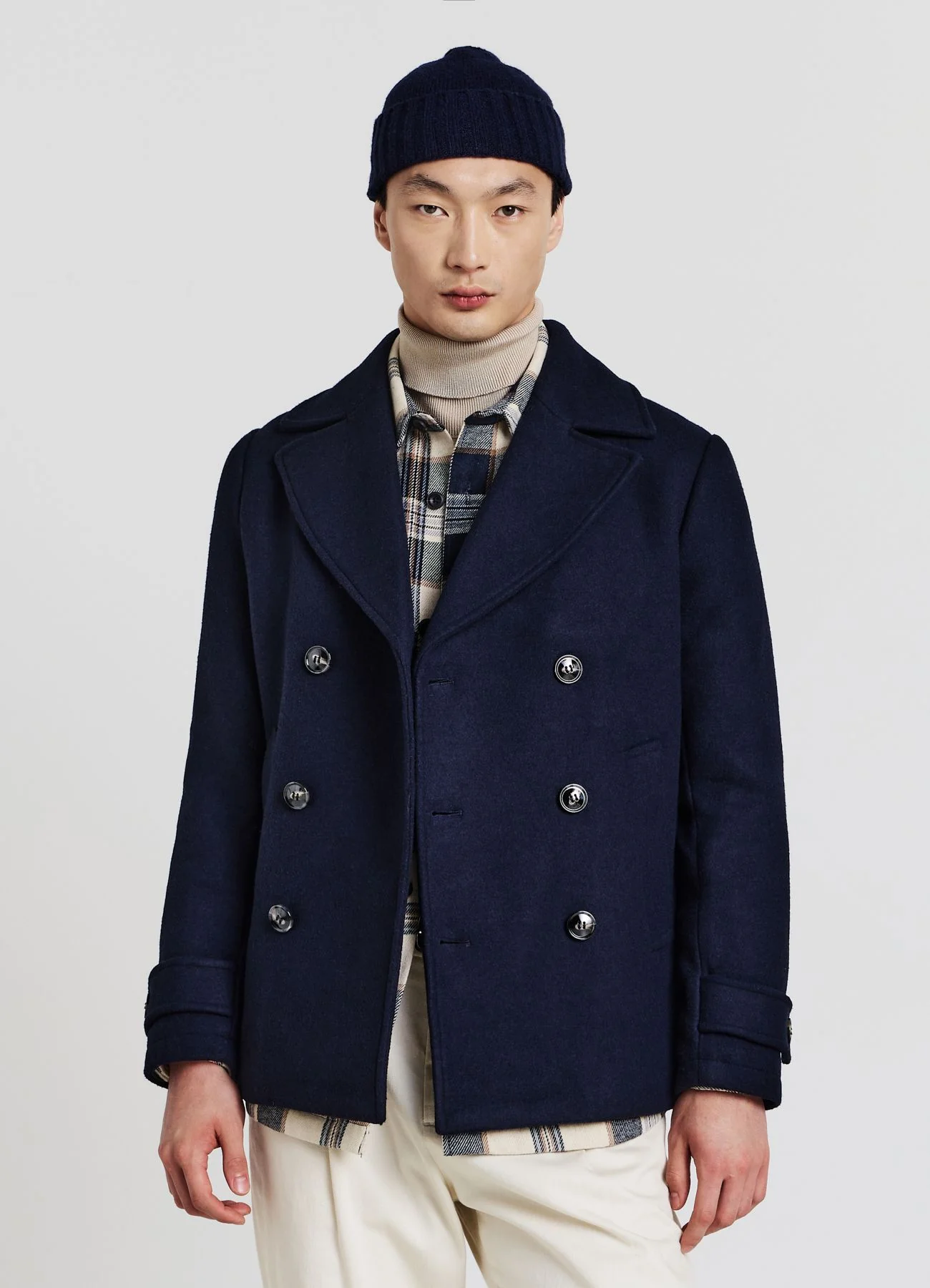 Cappotto doppiopetto in panno - Image 7
