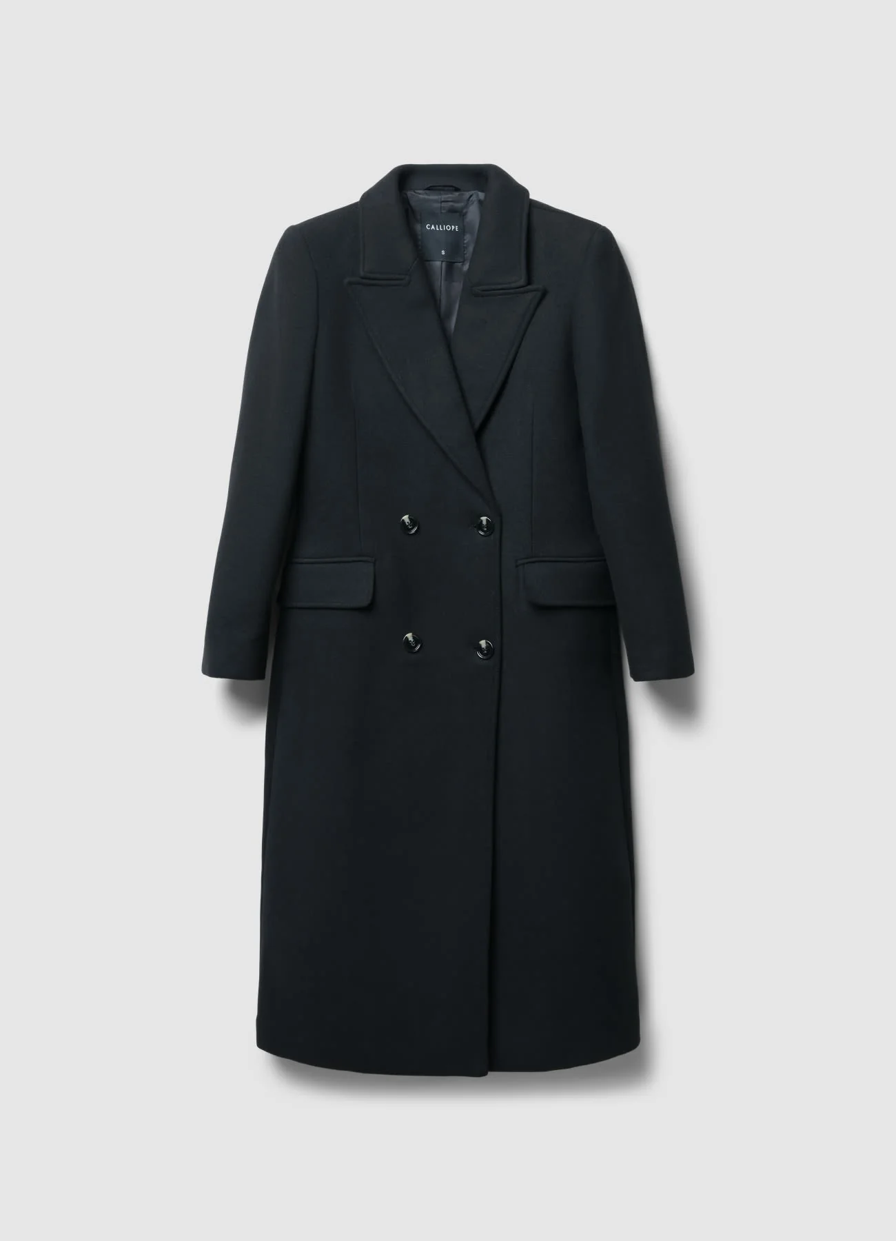 Cappotto doppiopetto tinta unita - Image 6