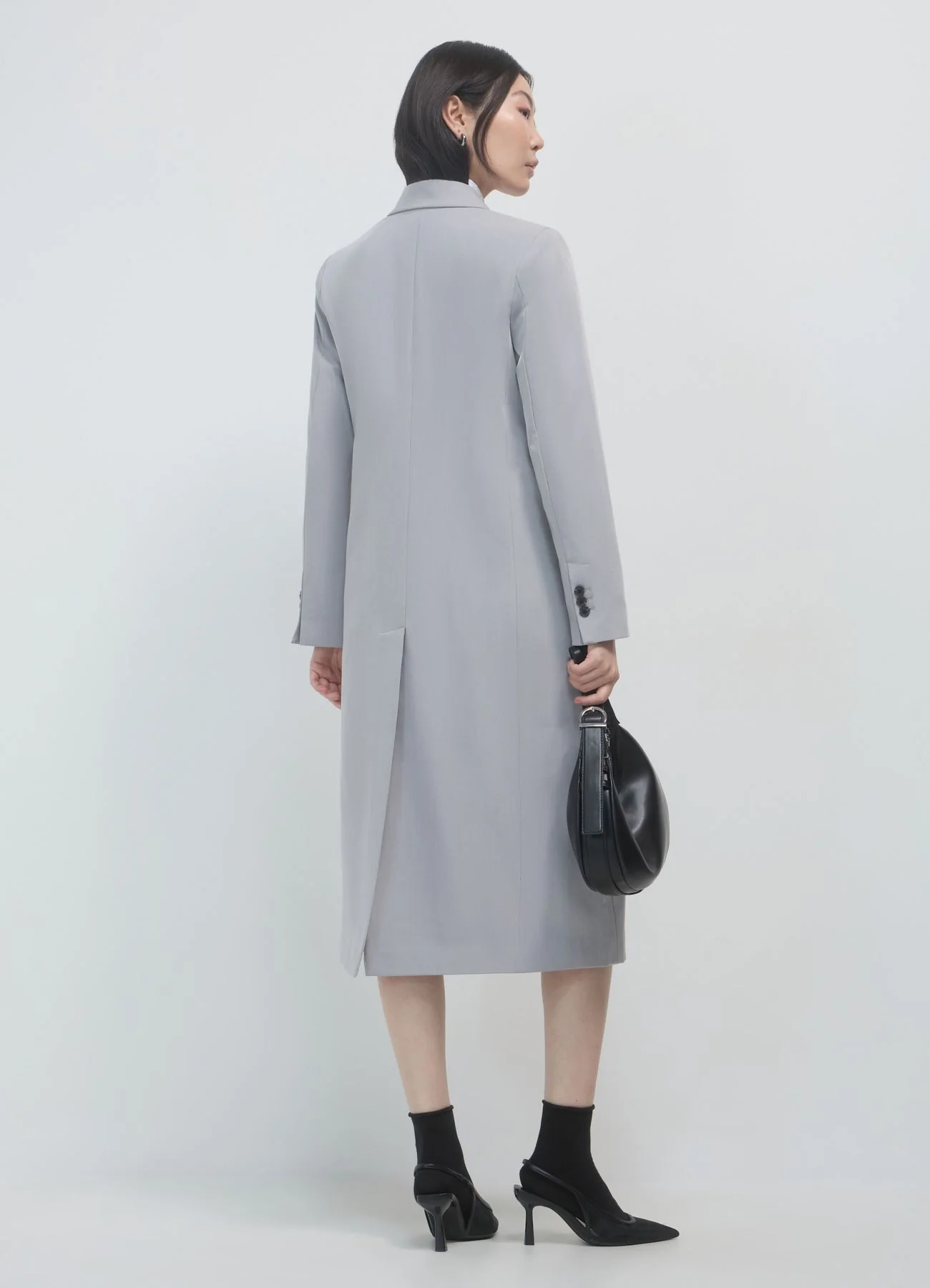 Cappotto lungo melange