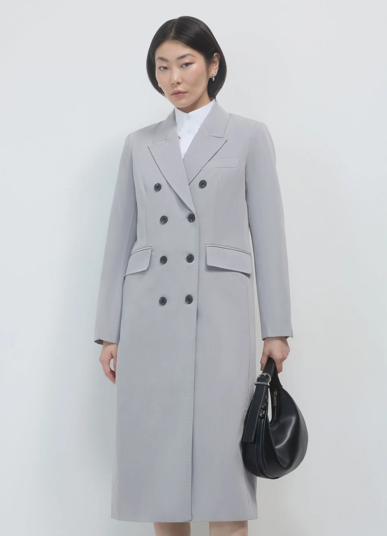 Cappotto lungo melange - Image 2