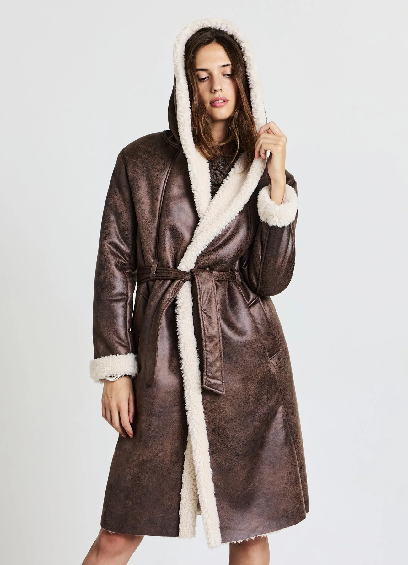 Cappotto lungo similmontone