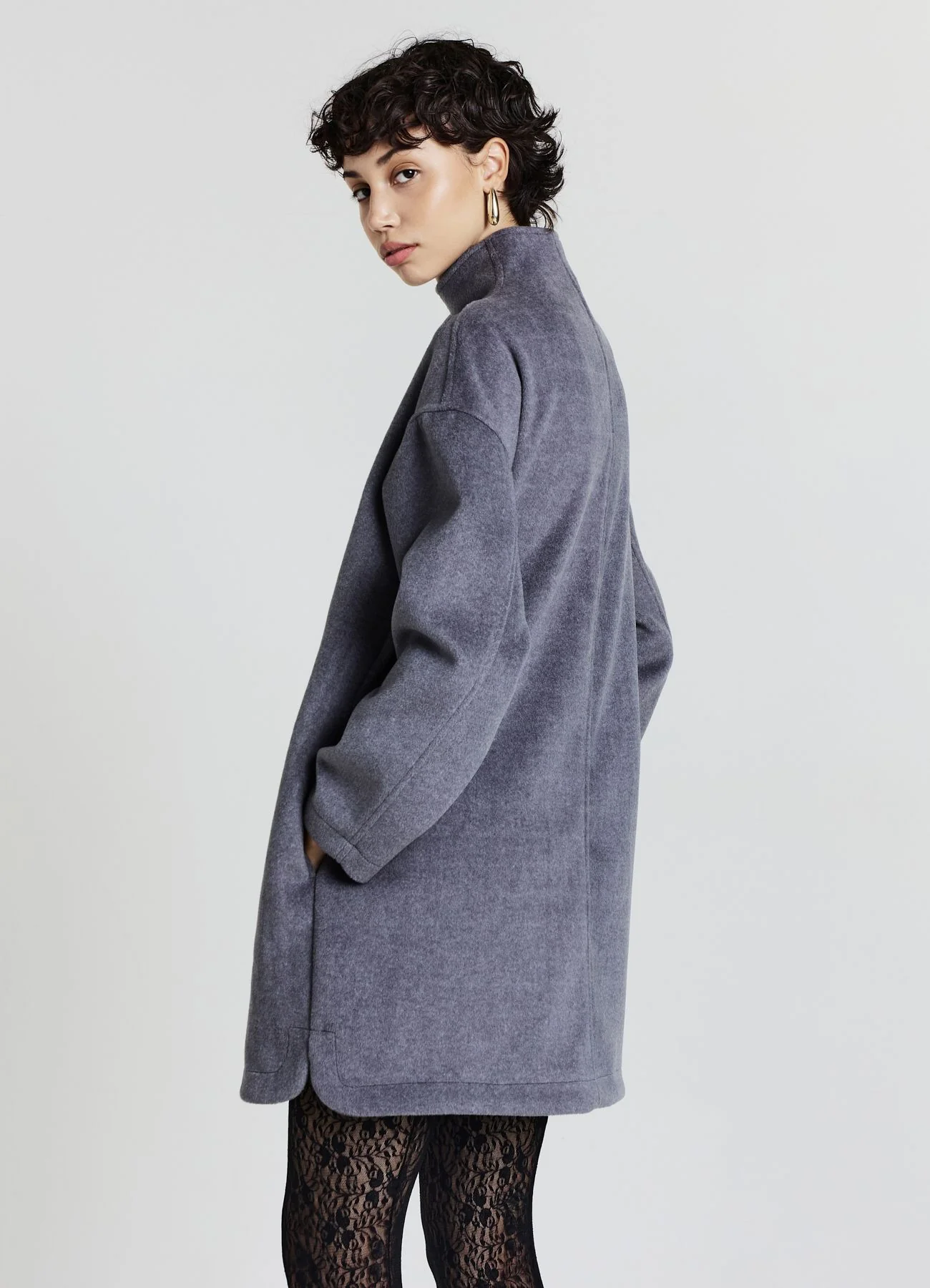 Cappotto sfoderato con zip - Image 4