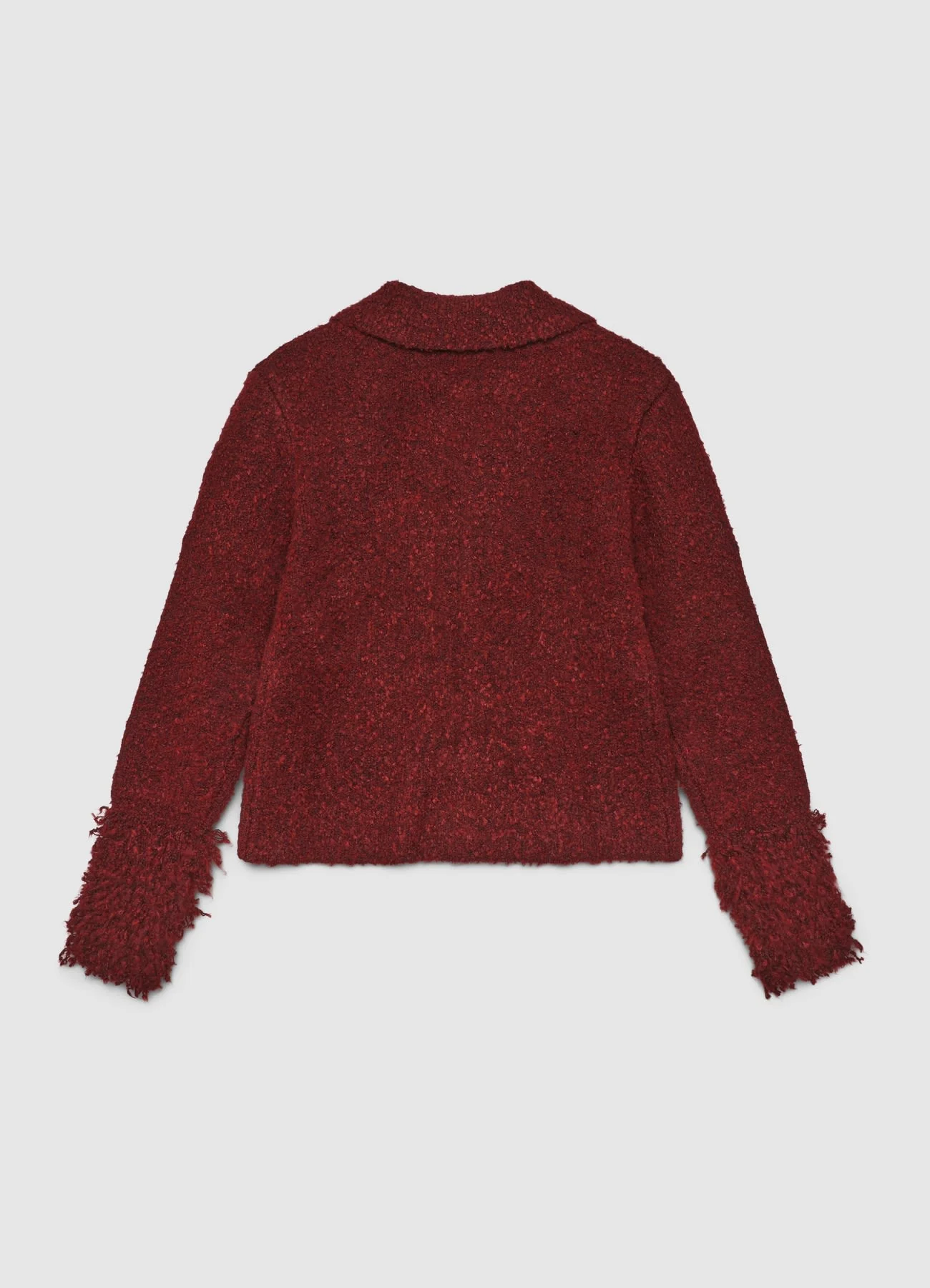 Cardigan bouclè con bottoni - Image 4