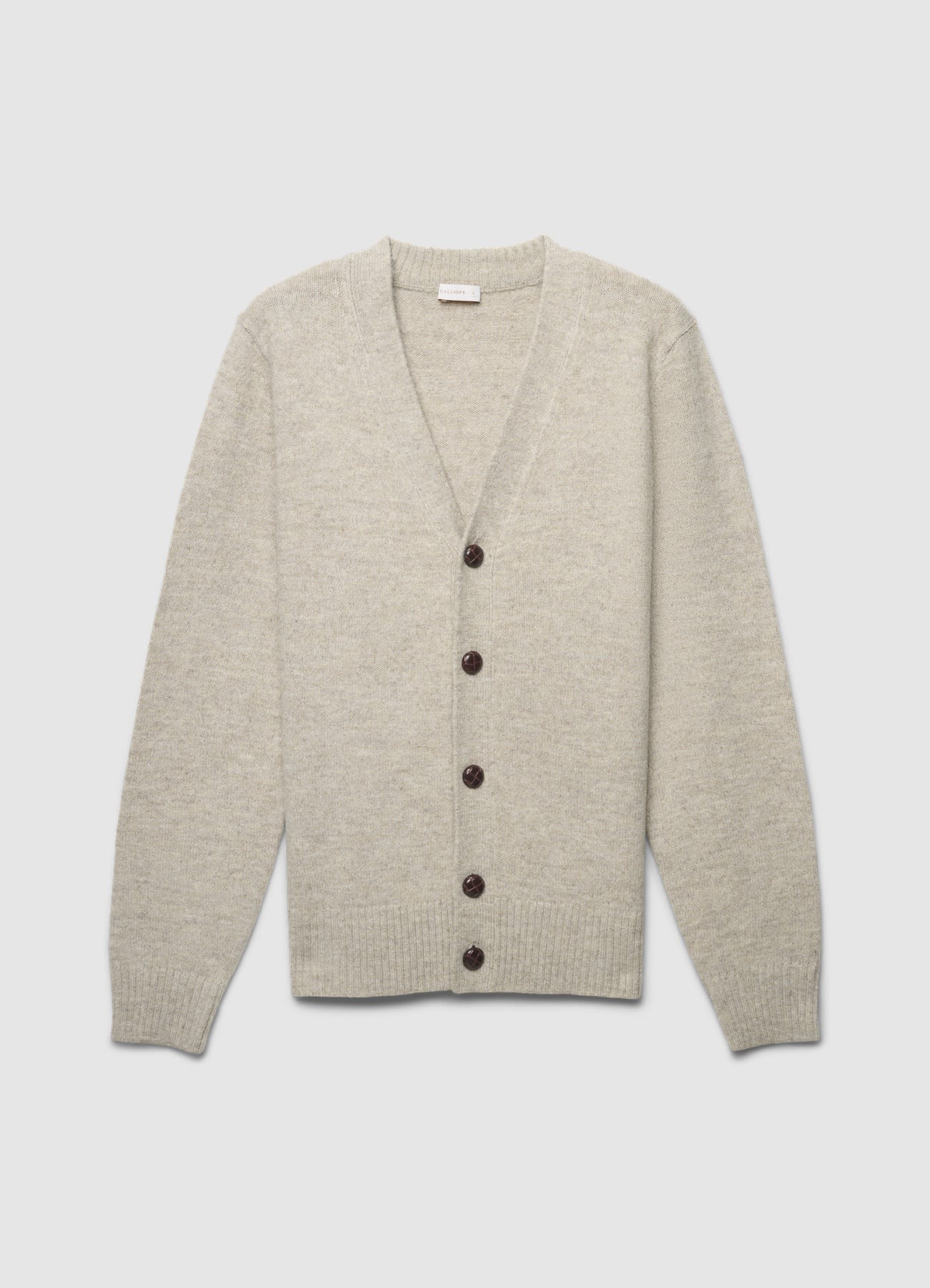 Cardigan con bottoni e scollo a V - Image 6