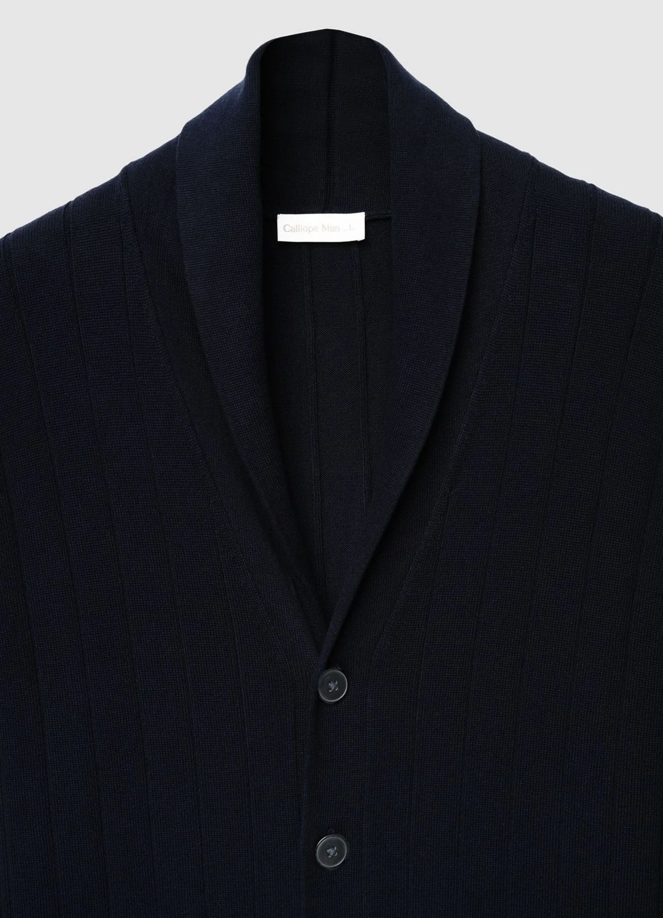 Cardigan con collo sciallato - Image 4