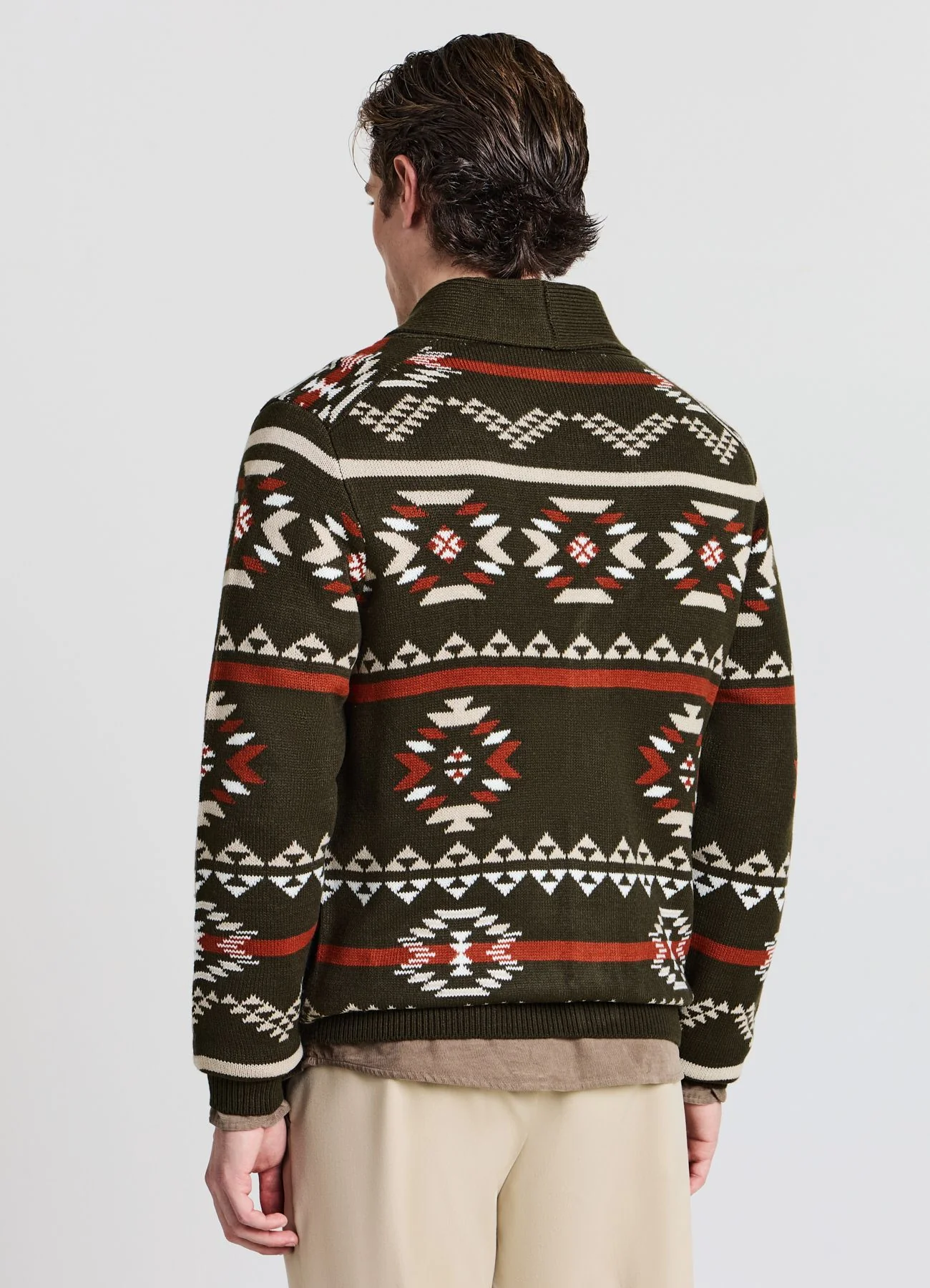 Cardigan con motivo navajo - Image 3