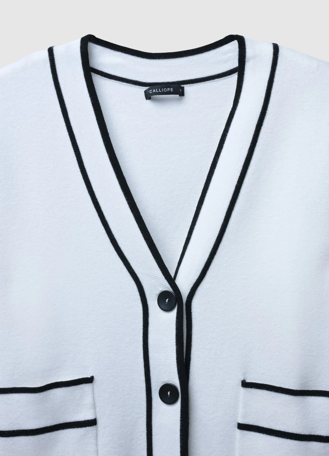 Cardigan con profili a contrasto - Image 4