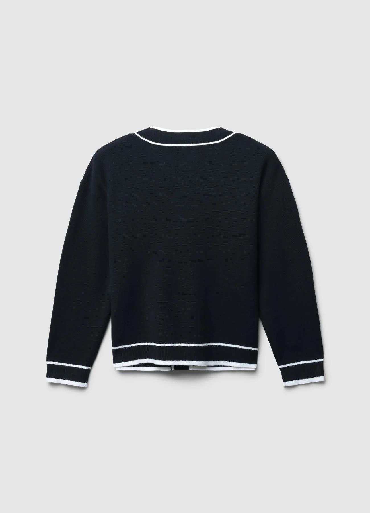 Cardigan con profili a contrasto - Image 4
