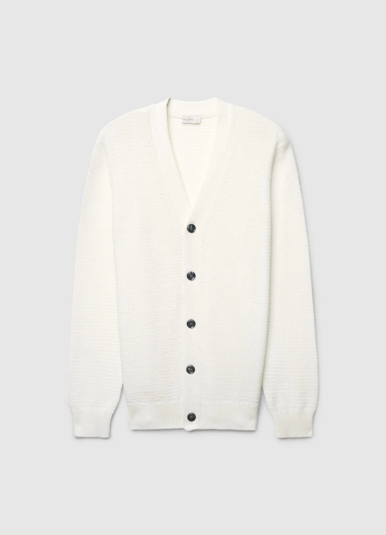 Cardigan con scollo a V e bottoni - Image 4