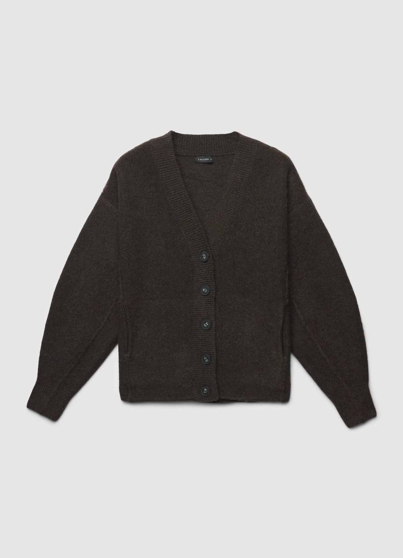 Cardigan con scollo a V e bottoni - Image 6