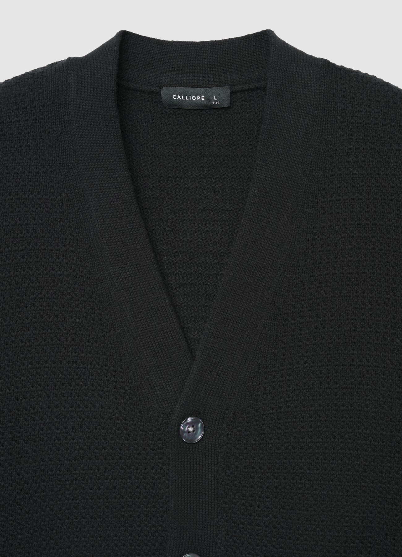 Cardigan con scollo a V e bottoni - Image 5