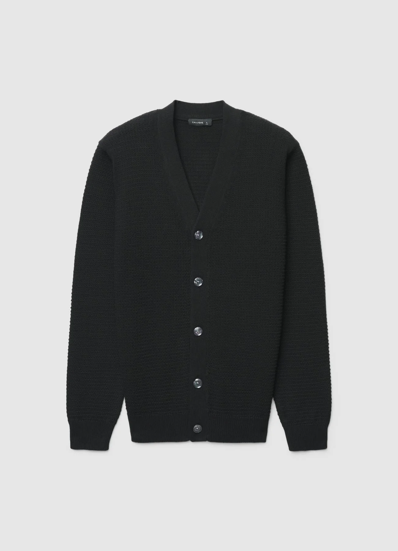 Cardigan con scollo a V e bottoni - Image 6