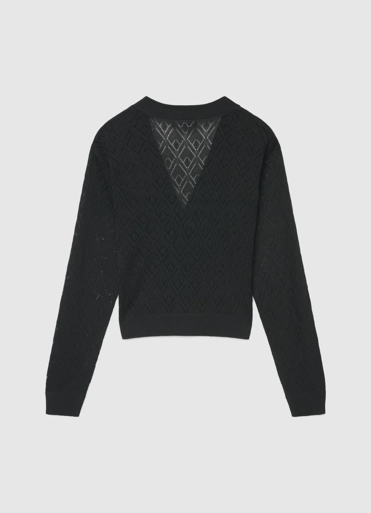Cardigan con scollo a V e bottoni - Image 4