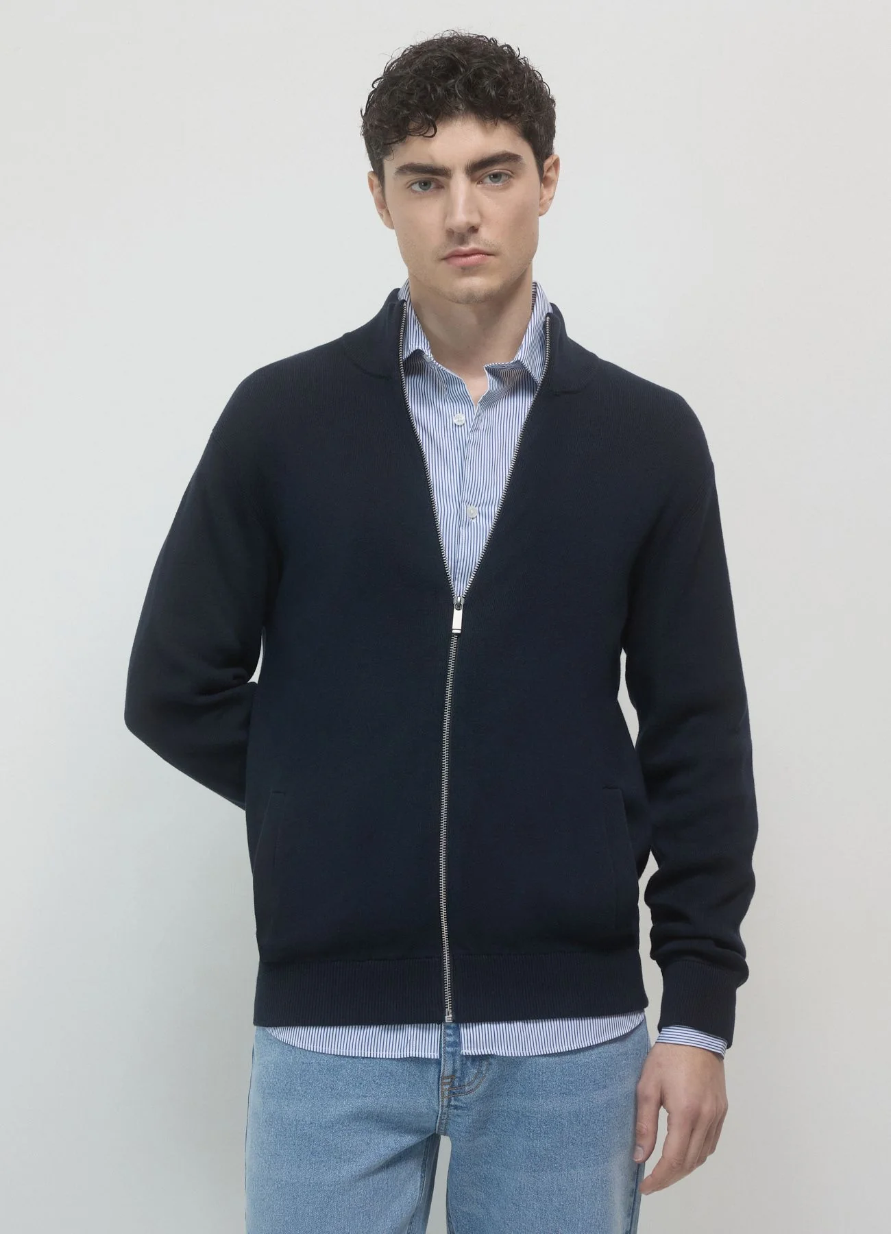 Cardigan con zip - Image 3