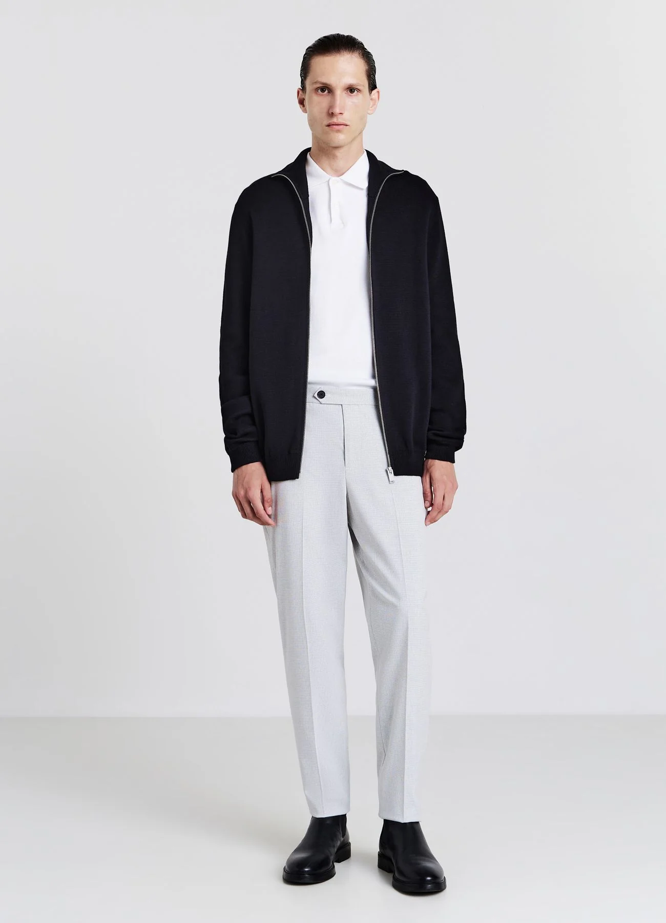 Cardigan con zip - Image 4