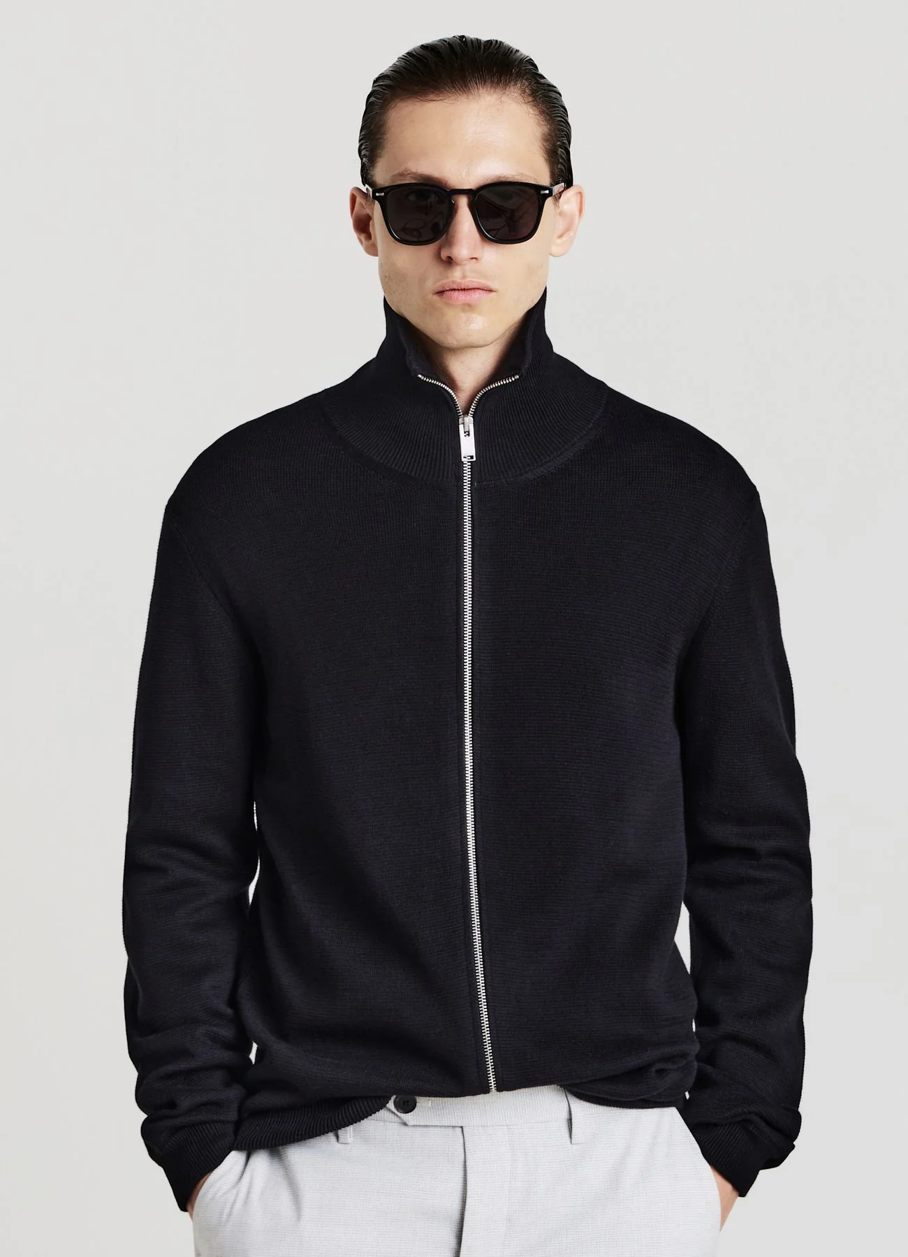 Cardigan con zip - Image 8