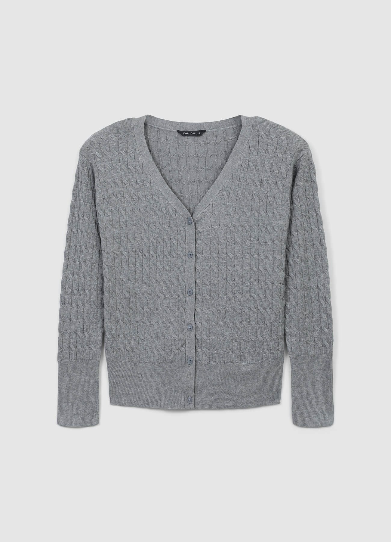 Cardigan intrecciato con bottoni - Image 5