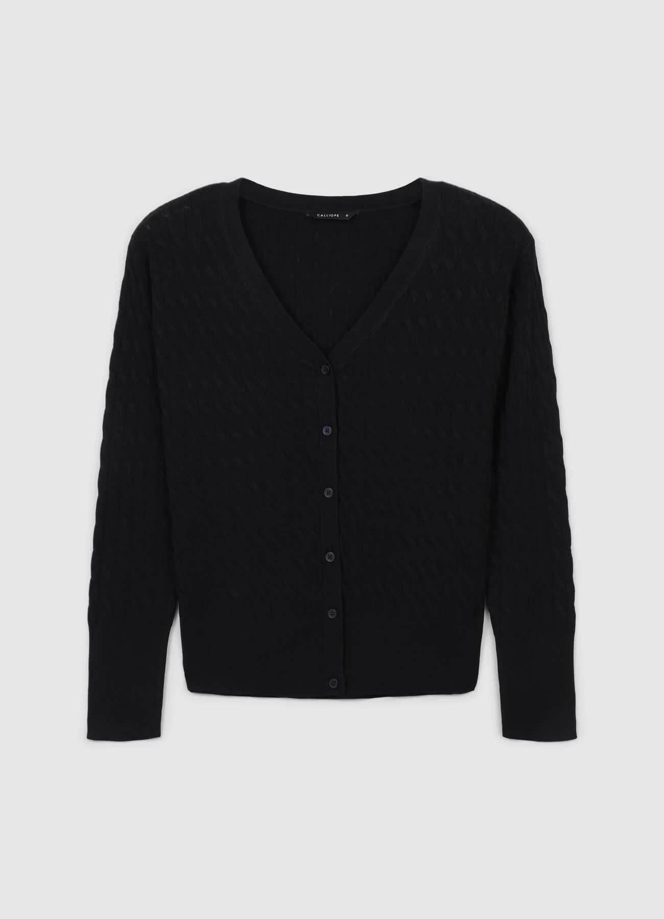 Cardigan intrecciato con bottoni - Image 4