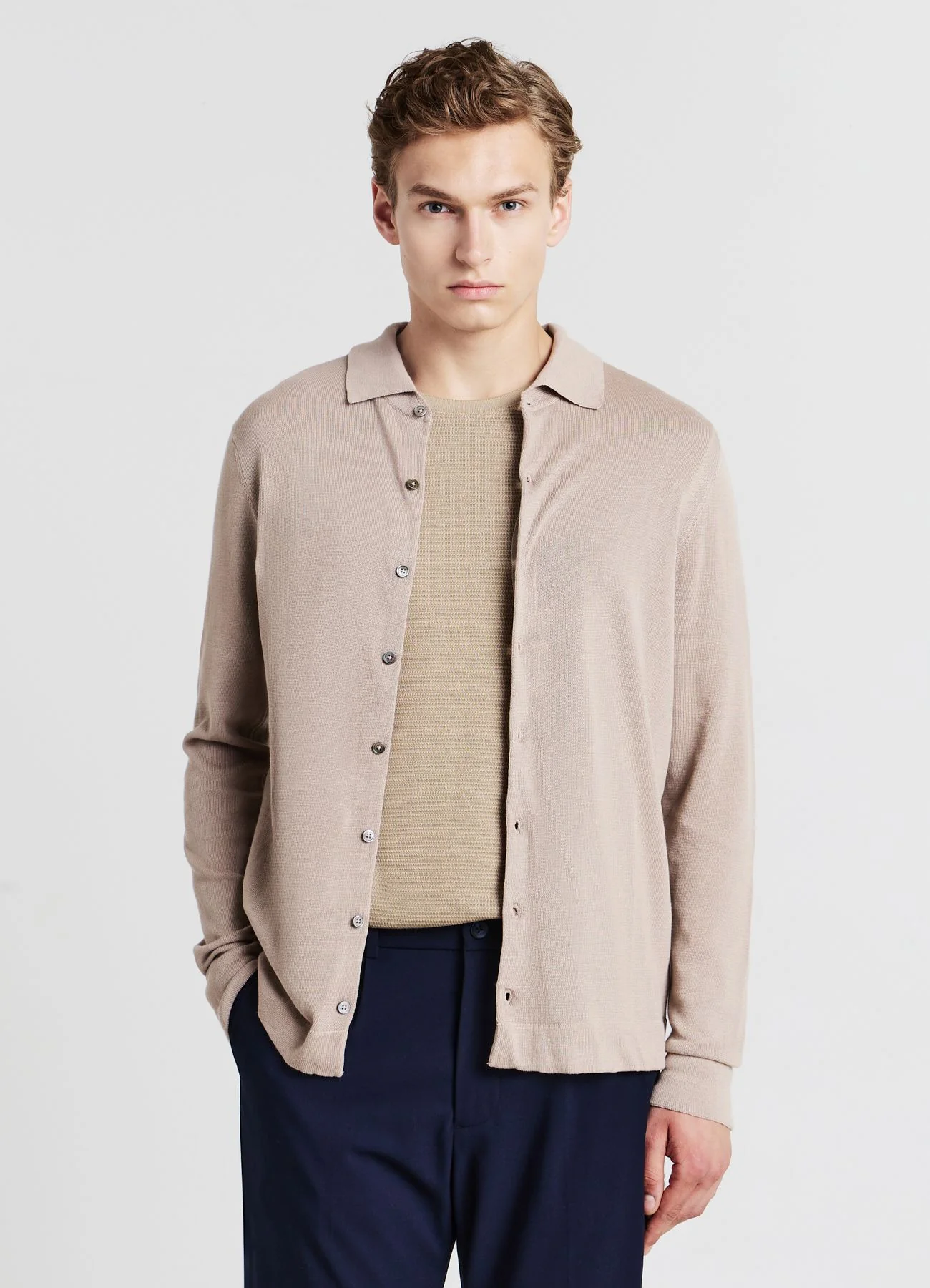 Cardigan modello camicia - Image 7