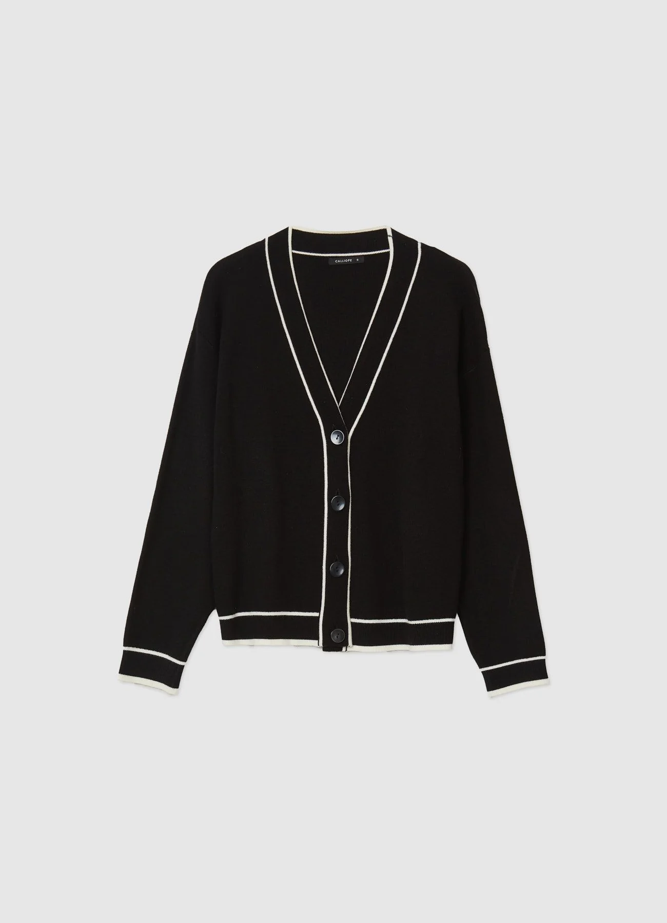 Cardigan profili a contrasto - Image 6