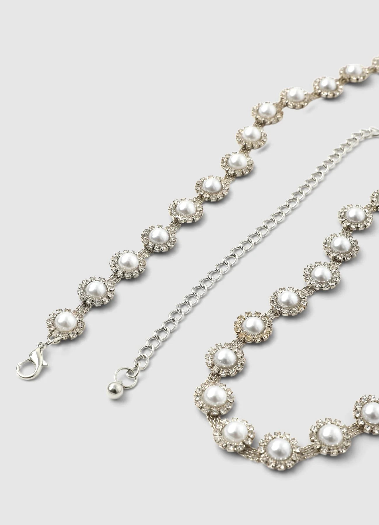 Cintura con perle e strass - Image 4