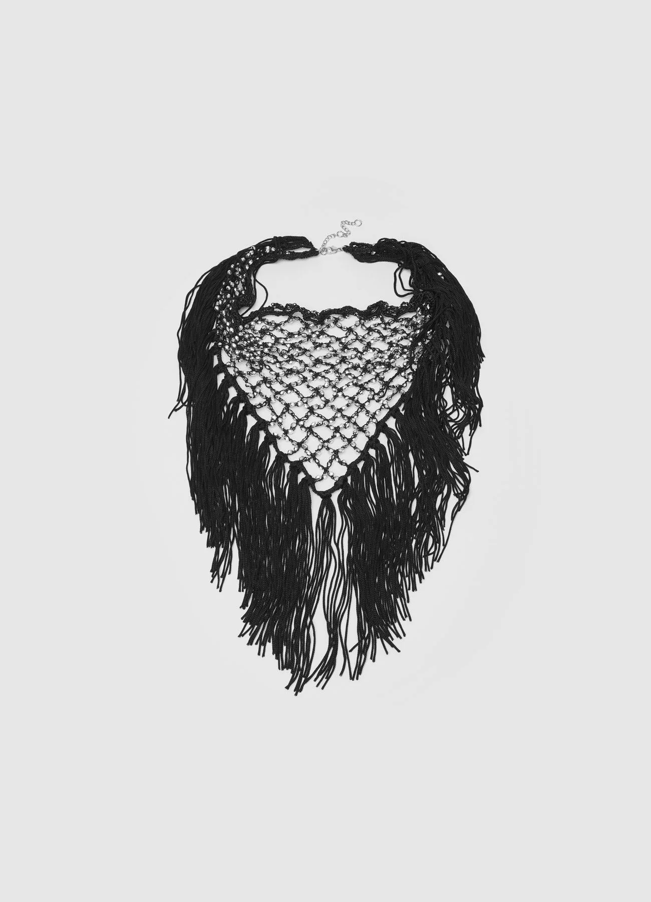 Collana bandana con frange e perline - Image 4