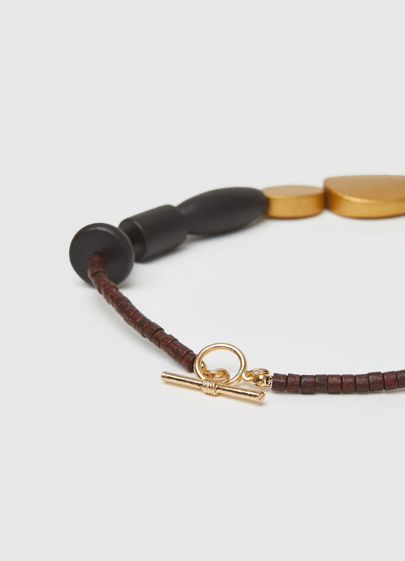 Collana con pietre e perline in legno - Image 3