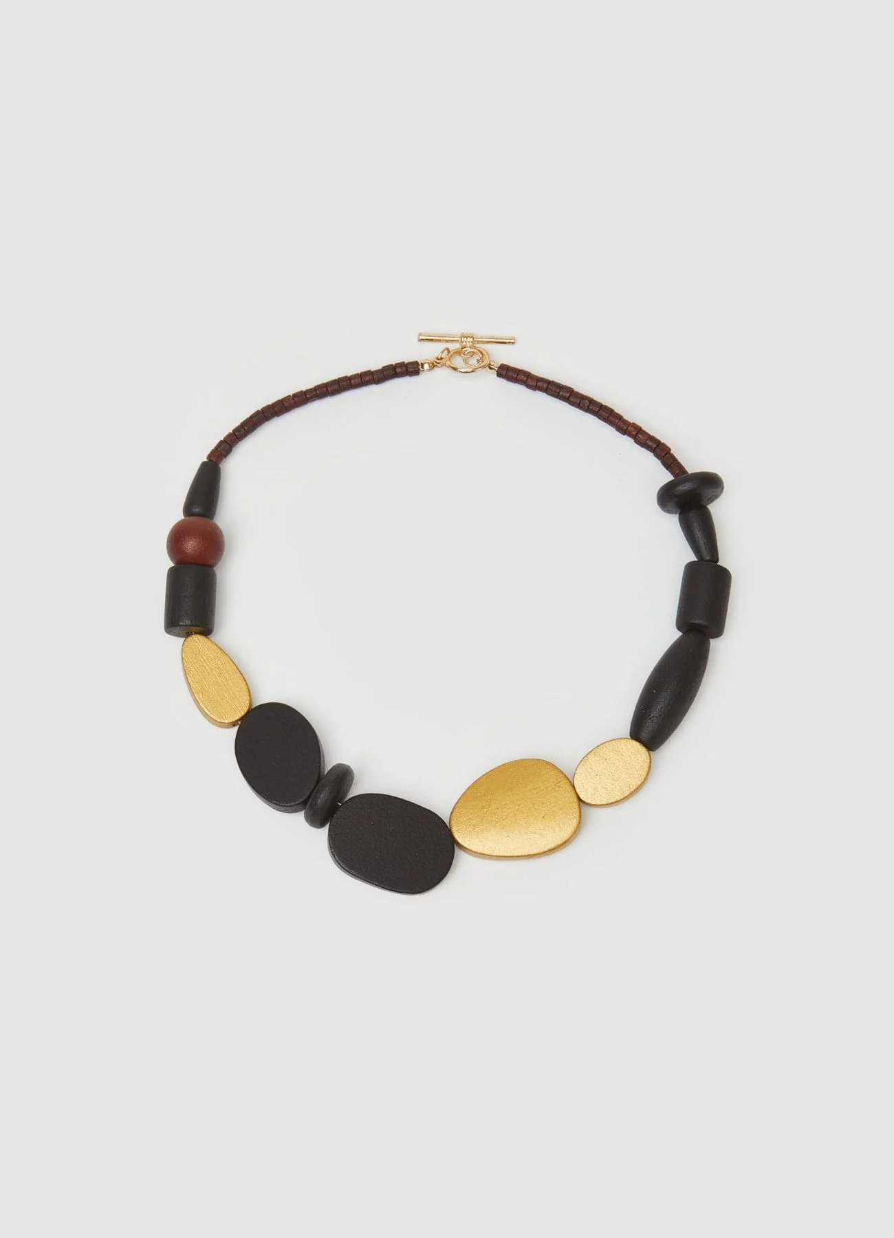 Collana con pietre e perline in legno - Image 4