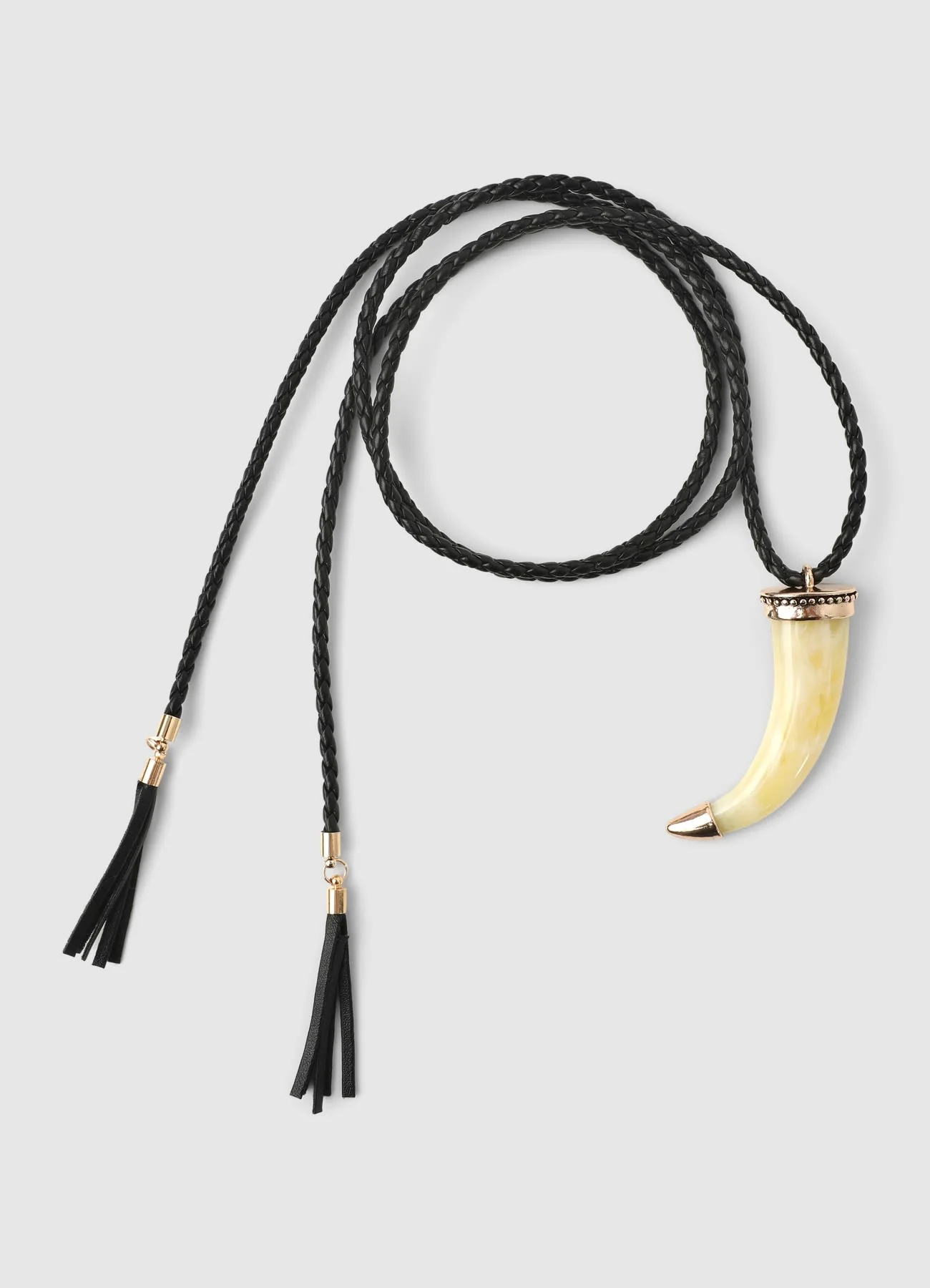 Collana lunga con ciondolo a corno - Image 3