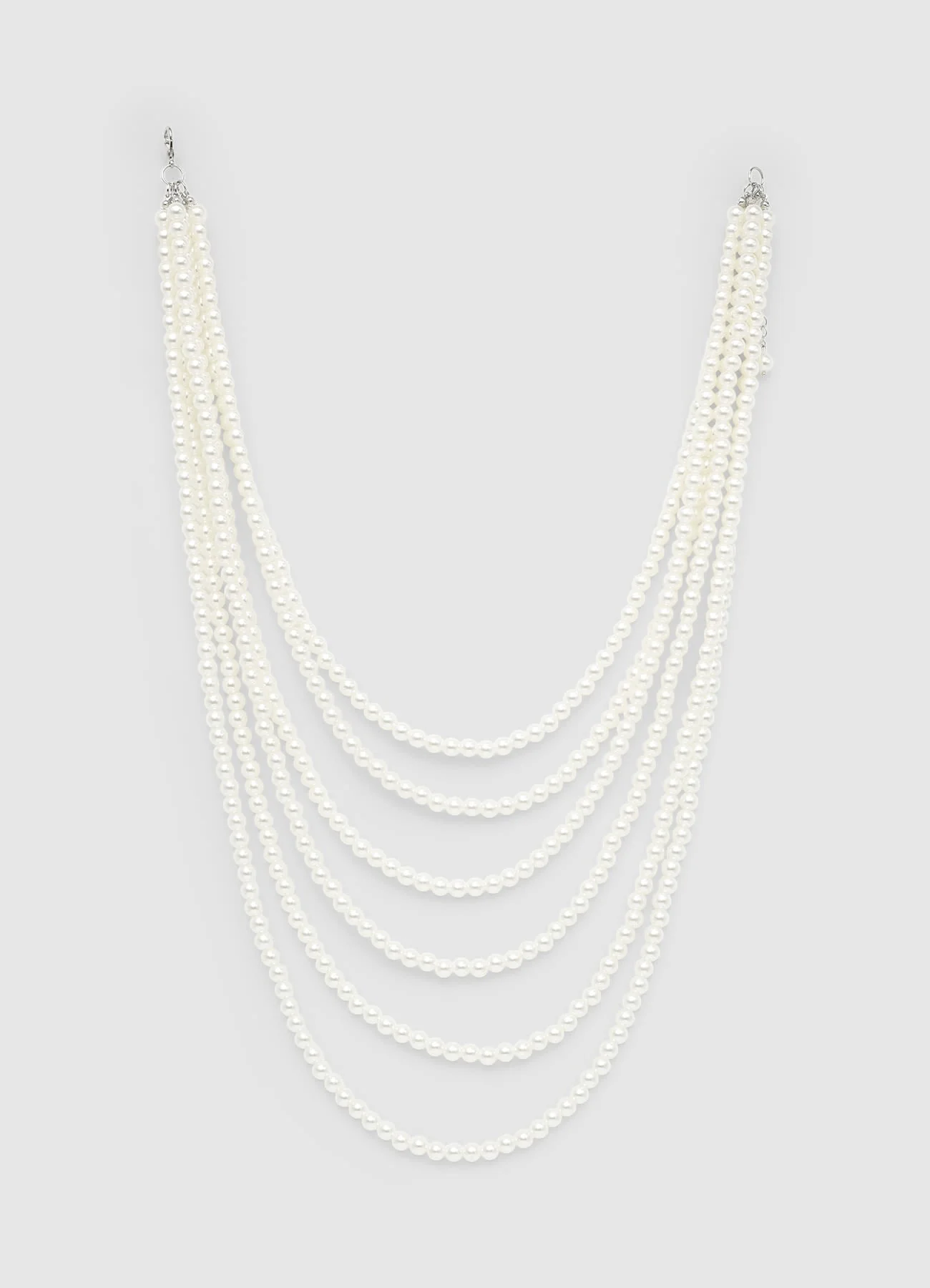 Collana lunga multilayer con perle - Image 3
