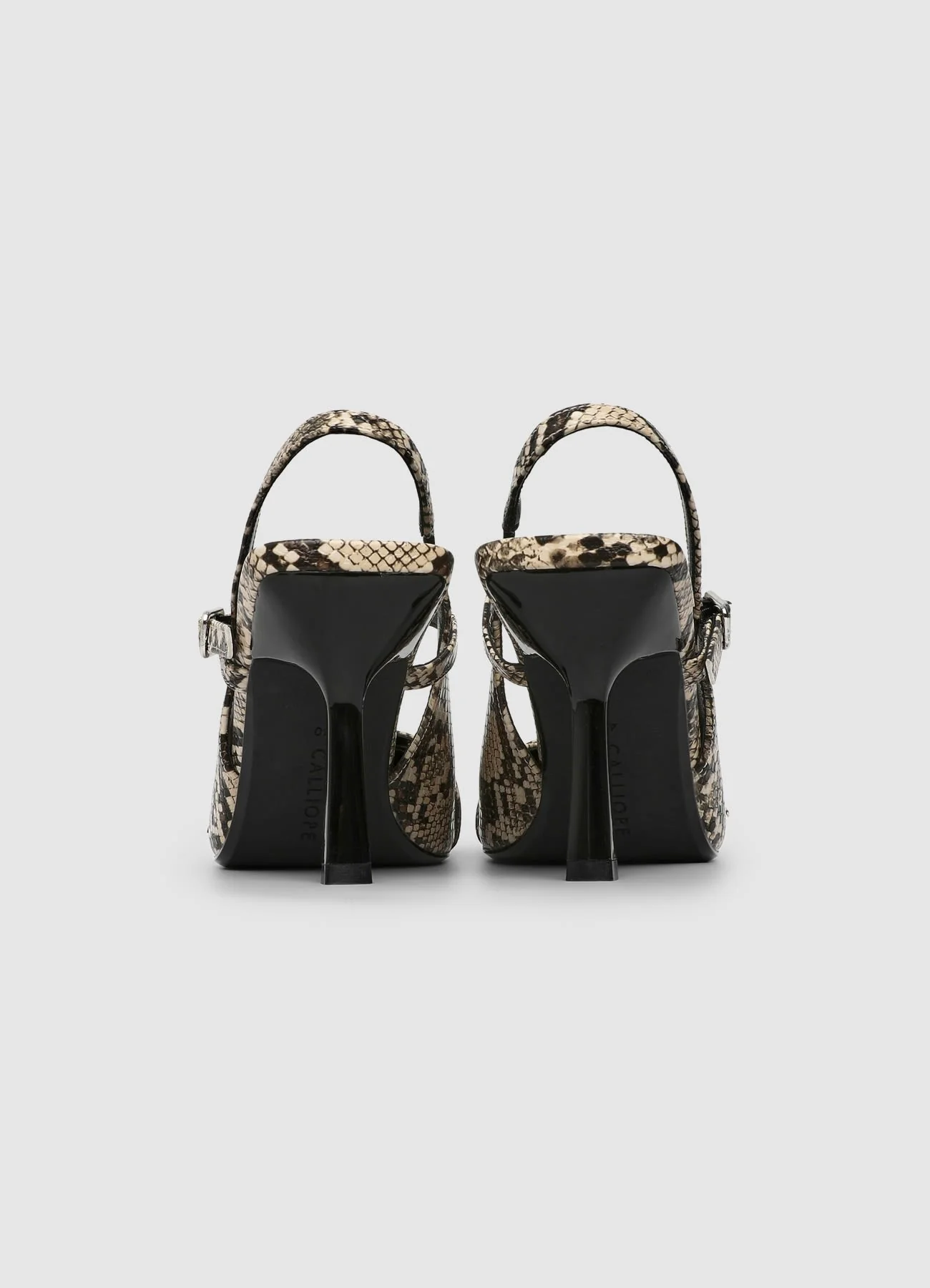 Decollete slingback fantasia pitonata - Image 4