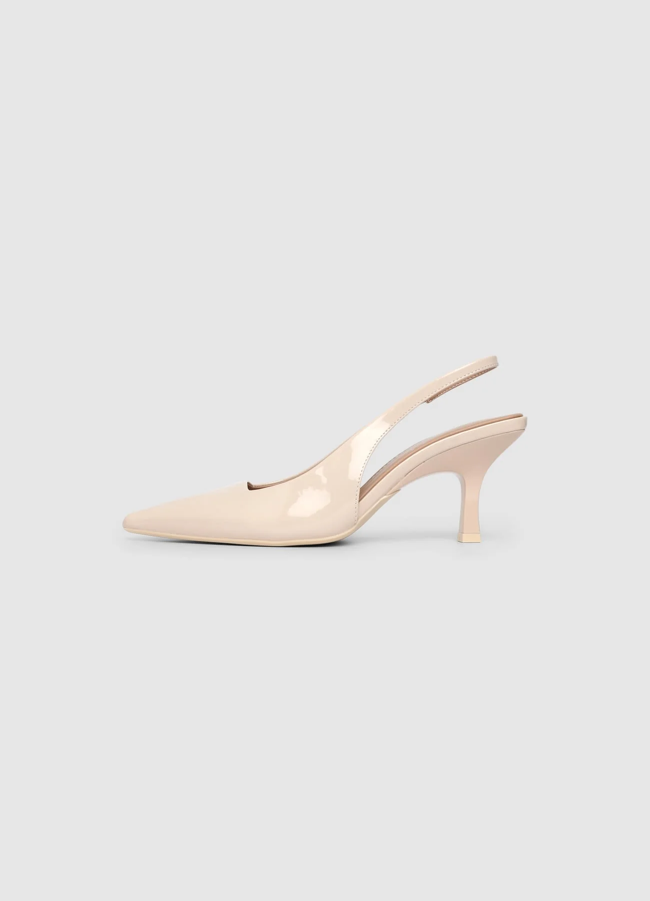 Décolleté slingback tinta unita - Image 2