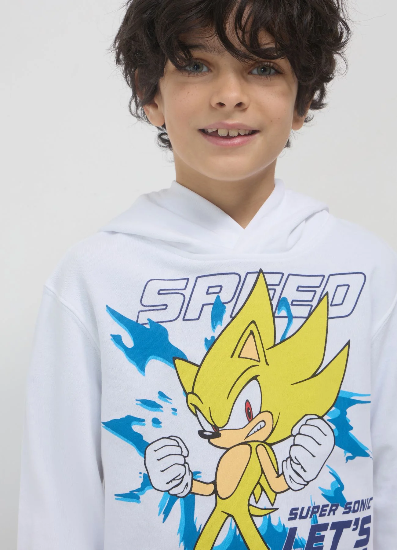 Felpa cappuccio stampa Sonic - Image 2