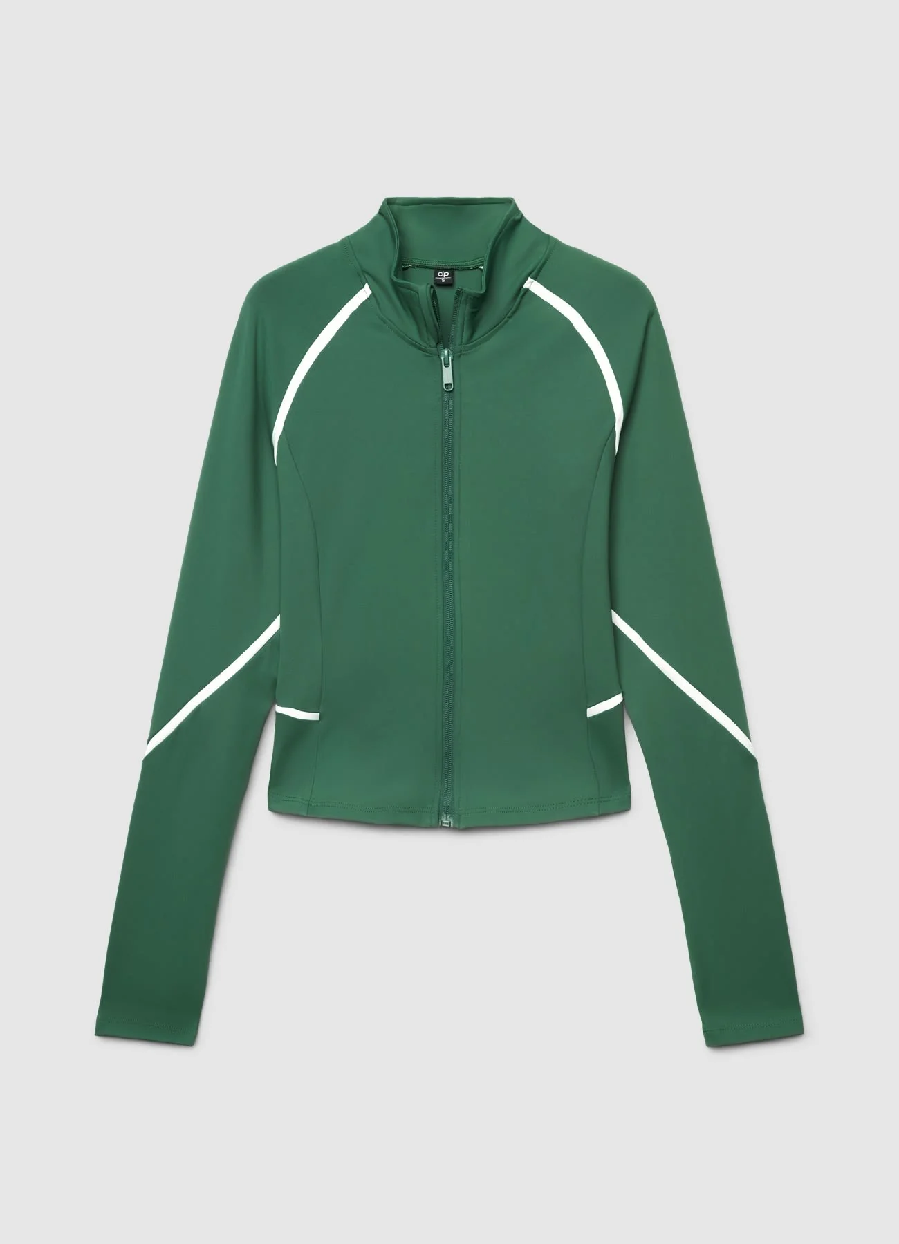 Felpa con zip con inserti a contrasto - Image 5