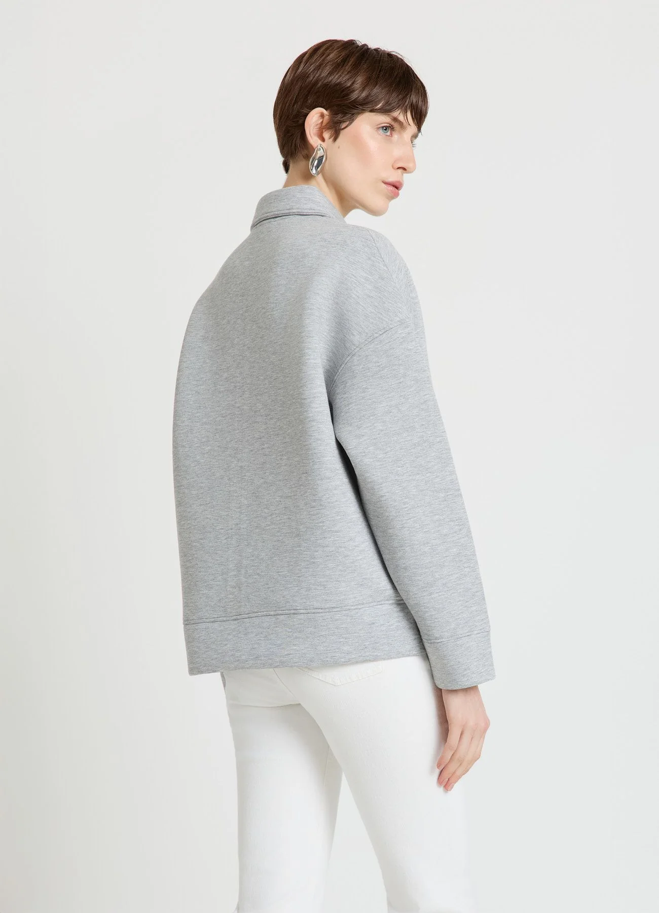 Felpa con zip e colletto - Image 2
